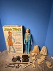 Vintage ‘66 Marx Jane West Movable Cowgirl Doll With Original Box and Accesories