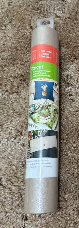 Cricut Faux Leather Pebbled Beige 12x24 NEW