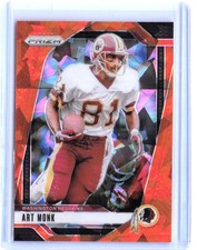 2024 Panini Prizm Art Monk #294 Orange Crushed Ice Washington Redskins