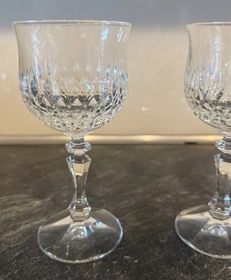 Vintage Kristall Schott Zwiesel Stielgeschirr DESIREE Weingläser 2 St 80er Hochz