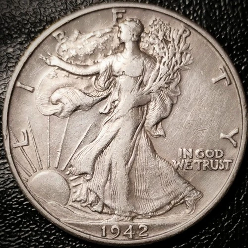 1942 D Walking Liberty Half Dollar - XF - 90% Silver 50C