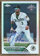 2023 Topps Pro Debut - Chrome Yeison Morrobel #PDC-105 Refractor Autographs /99