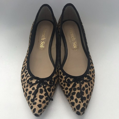 french sole leopard flats