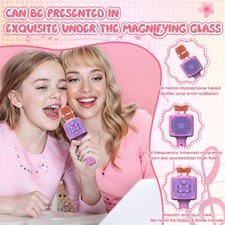 Portable Karaoke Microphone for Kids, Wireless Bluetooth Karaoke Mic for Singing