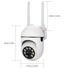 Wireless 1080p HD Smart Security Camera – Full Color Night Vision, Pan/Tilt/Zoom