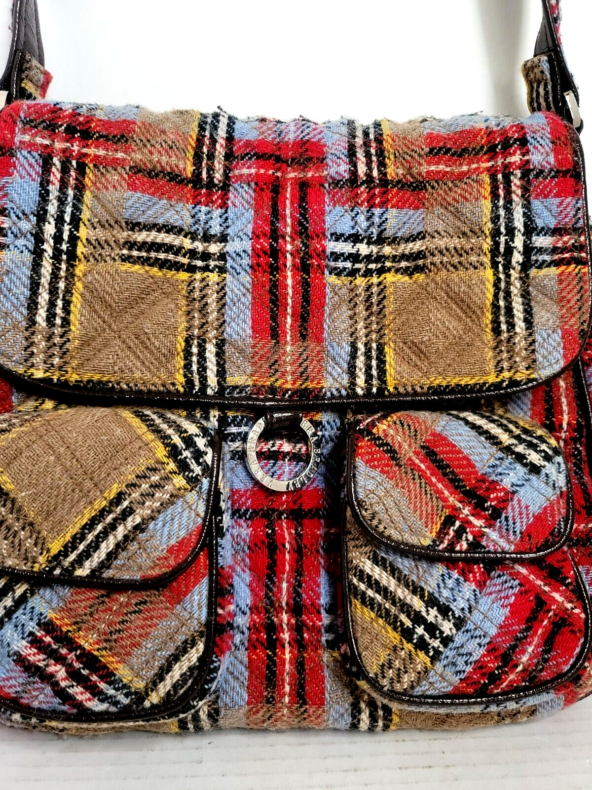 Vera Bradley Highland Patchwork Plaid Crossbody S… - image 2