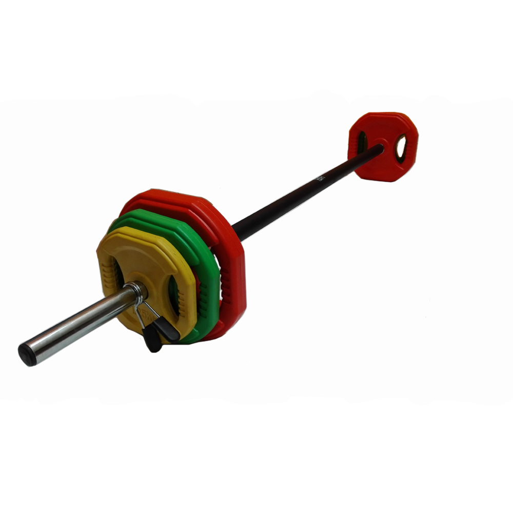 20kg Body Pump Barbell Weight Set Strength Training 2x 5KG, 2x