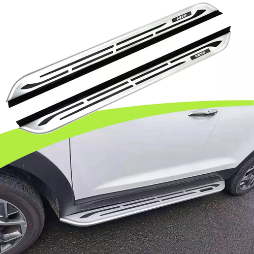 2Pcs Fixed Running Board Side Step Nerf Bar Pedals for Chevy Traverse 2024 2025