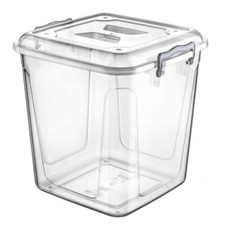 70L Plastic Food Container Transparent Pantry Storage Box Capacity