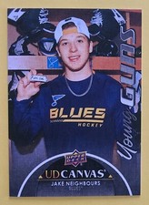 2021-22 Upper Deck Series 2 Young Guns Black Canvas C223 rookie Jake Neighbours 
