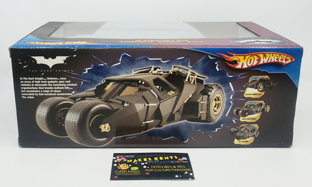 2008 Mattel Hot Wheels Batman The Dark Knight Batmobile 1:18 Scale