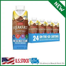 Carnation Breakfast Essentials Ready To Drink, Rich Milk Chocolate 8 oz 24-PACK