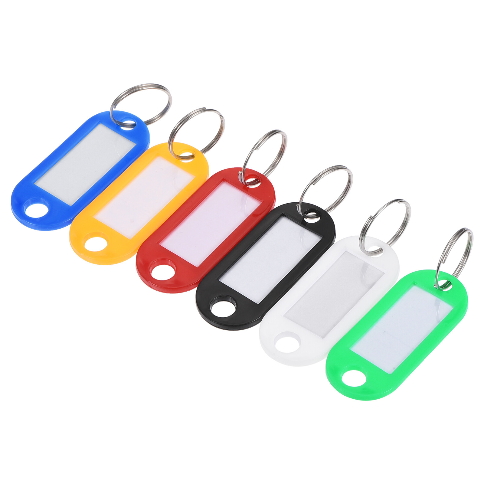 Plástico Llave Etiqueta, Marca Equipaje Etiquetas 51x22mm 6 Colores, 12en1 Juego