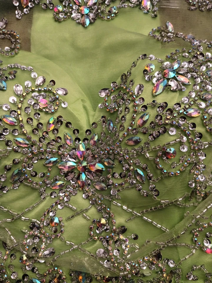 JULIET Skirt Short Dress HOMECOMING Prom2pieces DRESS Color Lime Size L, M,  — 第 3/3 张图片