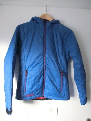 Northland Damen Outdoor leichte Soft Jacke blau/rot mit Kapuze Gr
