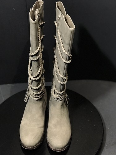 Stivali alla moda Steve Madden bambina JCHALLY tortora bambino taglia US 2 M - Foto 5 di 10