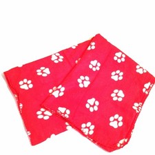 Ultra Soft Pet Blanket Handmade - Large 39" x 55" Red/White