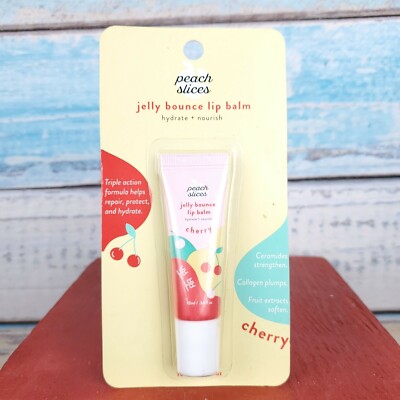 Peach Slices Jelly Bounce Lip Balm Hydrate & Nourish Triple Action USA Seller