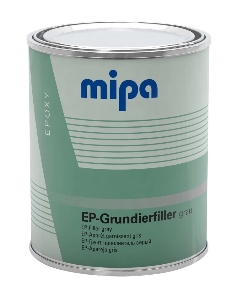 Set 1,5 L Mipa EP-Grundierfiller hellgrau (ca. RAL 7032) inkl. Mipa EP-Härter E - Bild 2 von 4