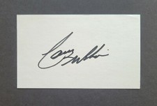 Carey Wilson signed Hockey Index Card