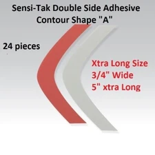 Sensi Tak Red Liner Tape by Walker Tape 1 pack = 24 pieces Shape A