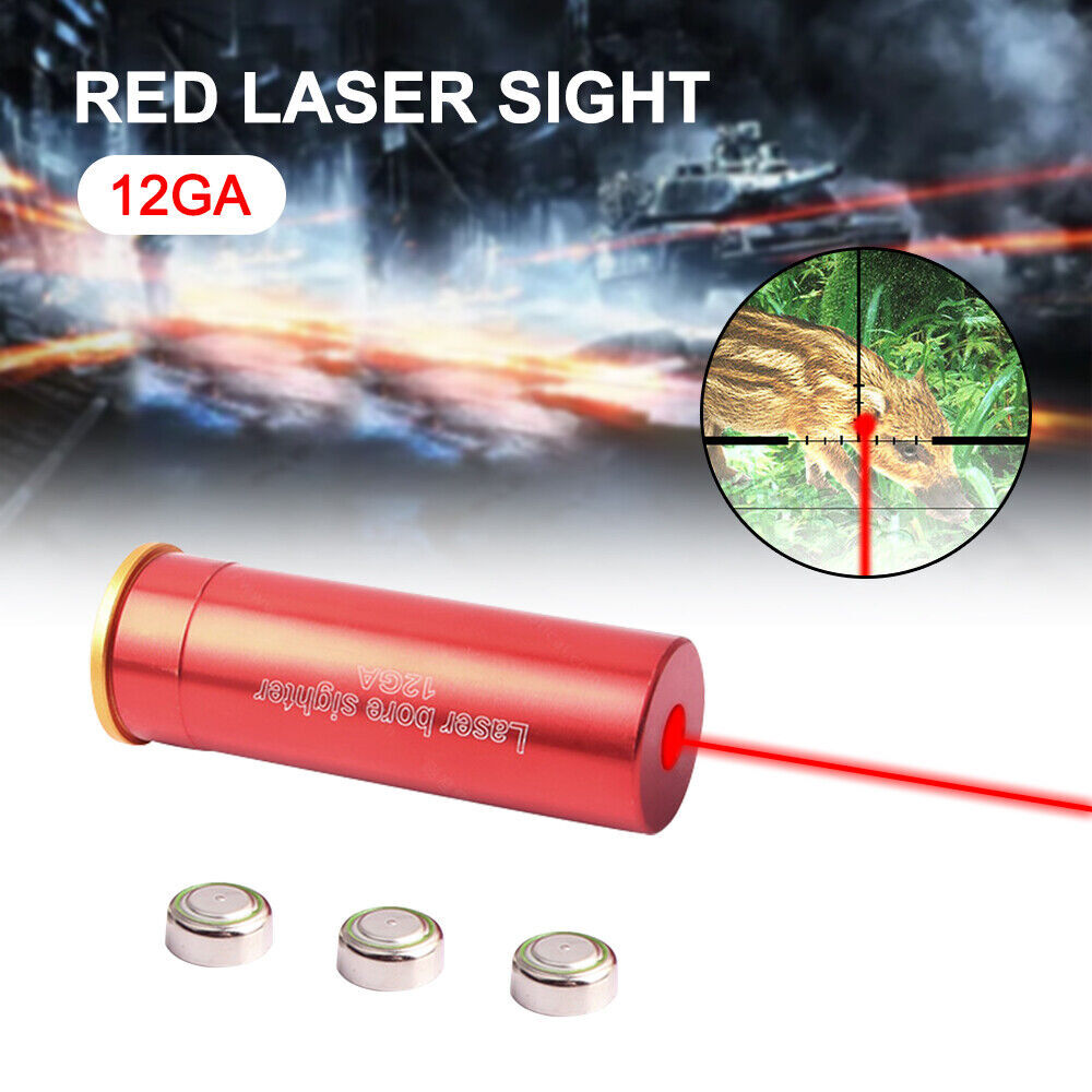 Cartucho láser escopeta calibre 12G perforador perforador encendedor punto rojo mira 12 GA