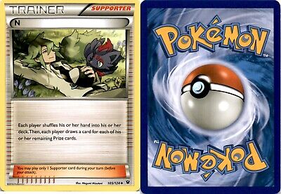 2016 Pokemon, Fates Collide, #105/124 N Trainer, Uncommon | eBay 2016 Pokemon, Fates Collide, #105/124 N Trainer, Uncommon | eBay