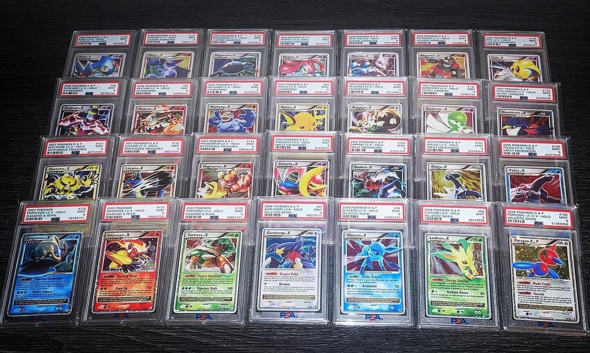 HOLY GRAIL *COMPLETE* PSA9 LV.X MASTER-SET Pokémon 2007 HOLY GRAIL *COMPLETE* PSA9 LV.X MASTER-SET Pokémon 2007