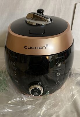 Cuchen CJS-FD0600RVUS Heating Pressure 6 Cup Rice 6 Cup, Black/Rose gold