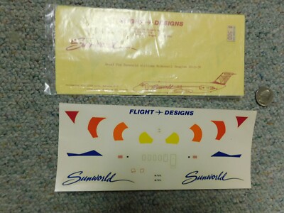 Flight Designs decals Sunworld 1/200 Hasegawa DC-9 1/144 Airfix DC-9-90  H24