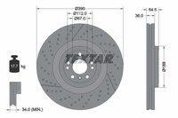 Textar 2X Bremsscheiben Vorne BelüFtet Beschichtet FüR Mercedes GLE Coupe C292