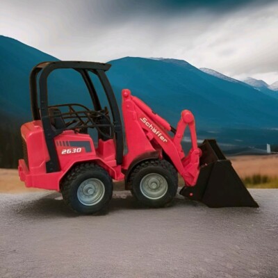 Bruder Schaeffer Compact Frontloader 2630 Tractor for Realistic Farm Const...