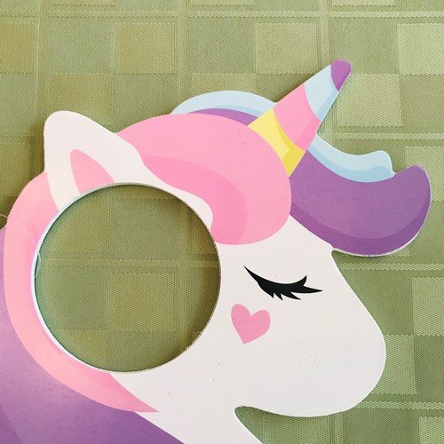 UNICORN Dream In Color Door Knob Hanger Sign Unicorn Shaped Kids Childrens NEW - Picture 3 of 6