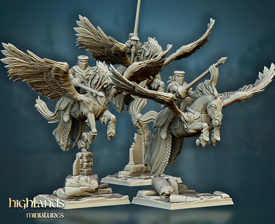 Questing Knights Pegasus (1) Fantasy Roleplay 32mm Resin miniatures HIG