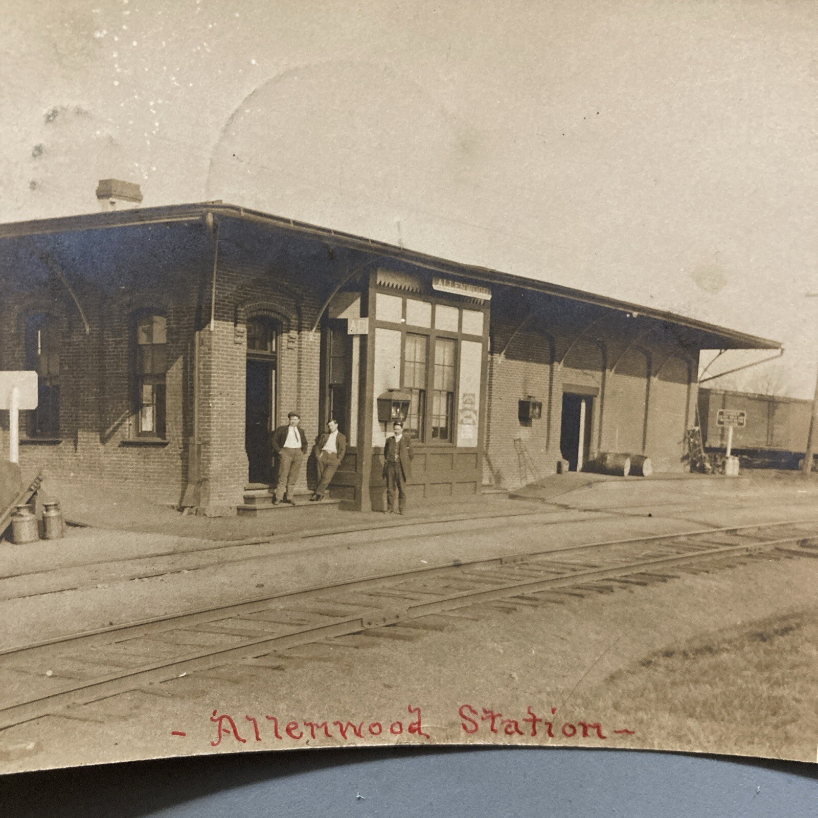 Allenwood PA RPPC View Allenwood Station Railroad Depot eBay
