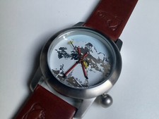ARMBANDUHR SKI SCHI ALPIN SPORT - EDELSTAHL NEU / UNGETRAGEN SELTENE AKTEO NOME