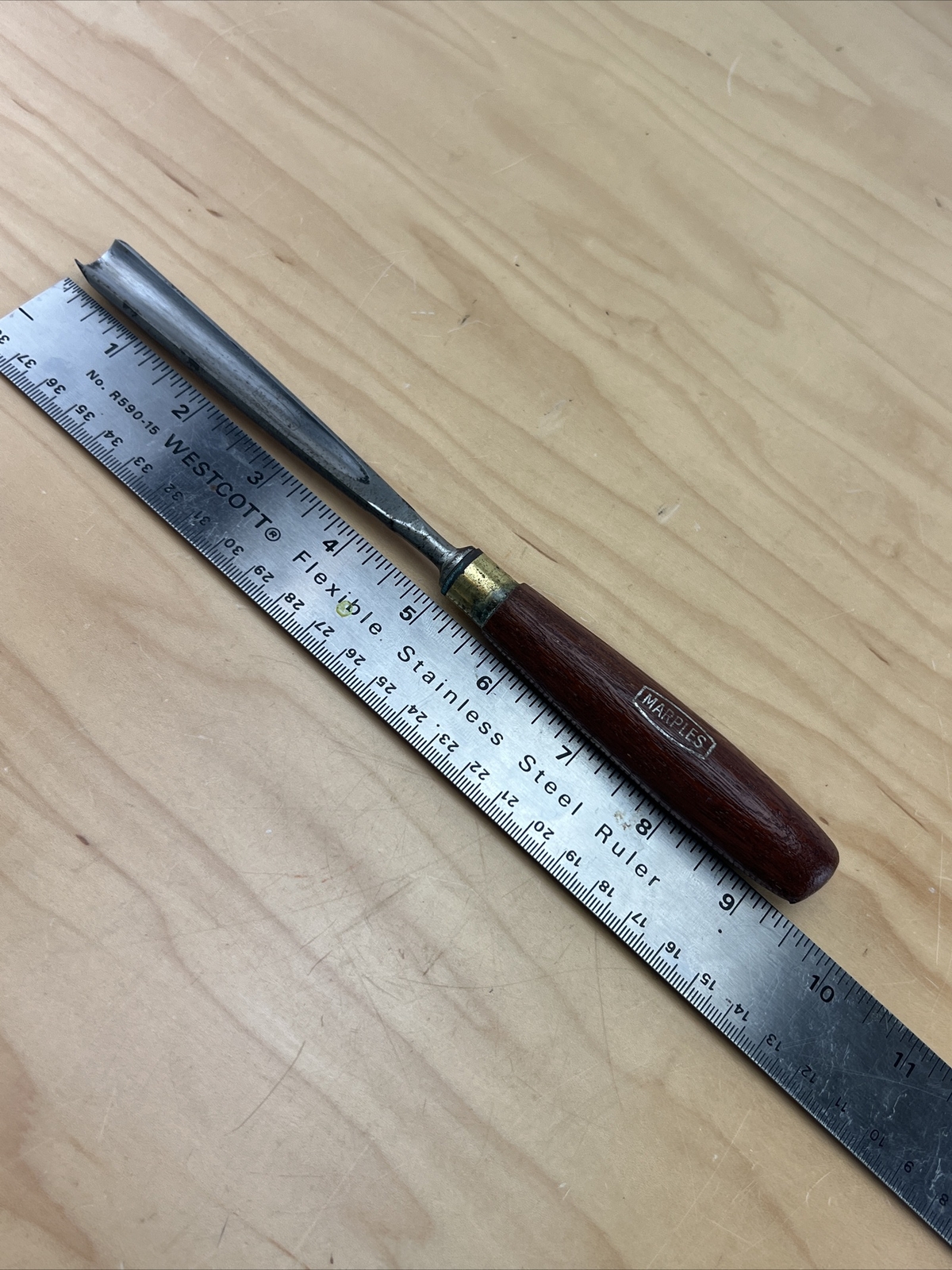 Vintage Marples M8 1/2'' Wood Carving Chisel Gouge Wood Sculpture