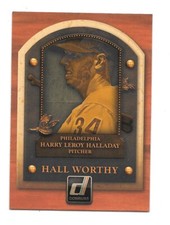 Z 2014 Panini Donruss Baseball Hall Worthy Roy Halladay Phillies #9 NRMT