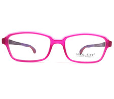 Monturas de gafas Miraflex para niños TOM C.139 púrpura rosa cuadrado borde completo 49-17-135