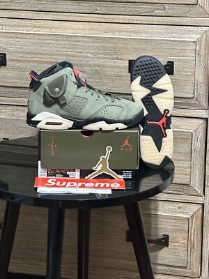 DS Brand New Jordan 6 Retro Travis Scott (GS) Sz-7Y CN1085 200 W/Rec. Ships Fast