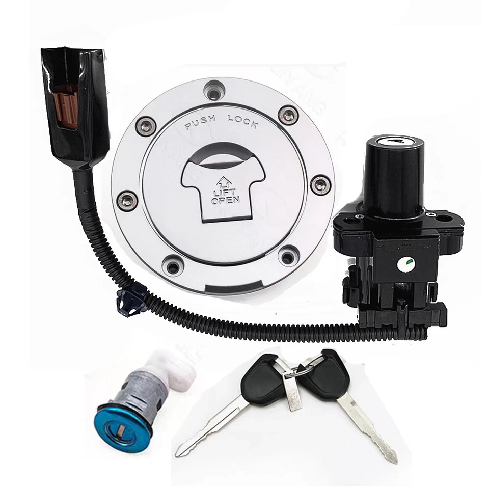 Juego de llaves de tapa de gas combustible bloqueo interruptor de encendido apto para Honda CB400X CB400F 2013-2023 Foto 2 de 4