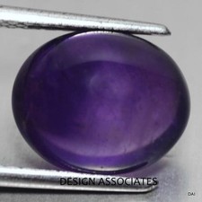 AFRICAN AMETHYST 10X8 MM OVAL CABOCHON ALL NATURAL EACH