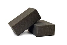 2PC, FINE GRADE CLAY BAR AUTO SPONGE BLACK DE...