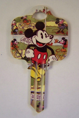 Mickey Mouse Vintage Schlage SC1 house key blank