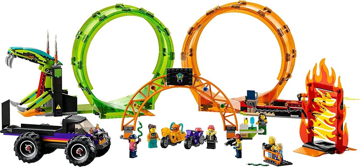 LEGO City Double Loop Stunt Arena 60339 Monster Truck Playset
