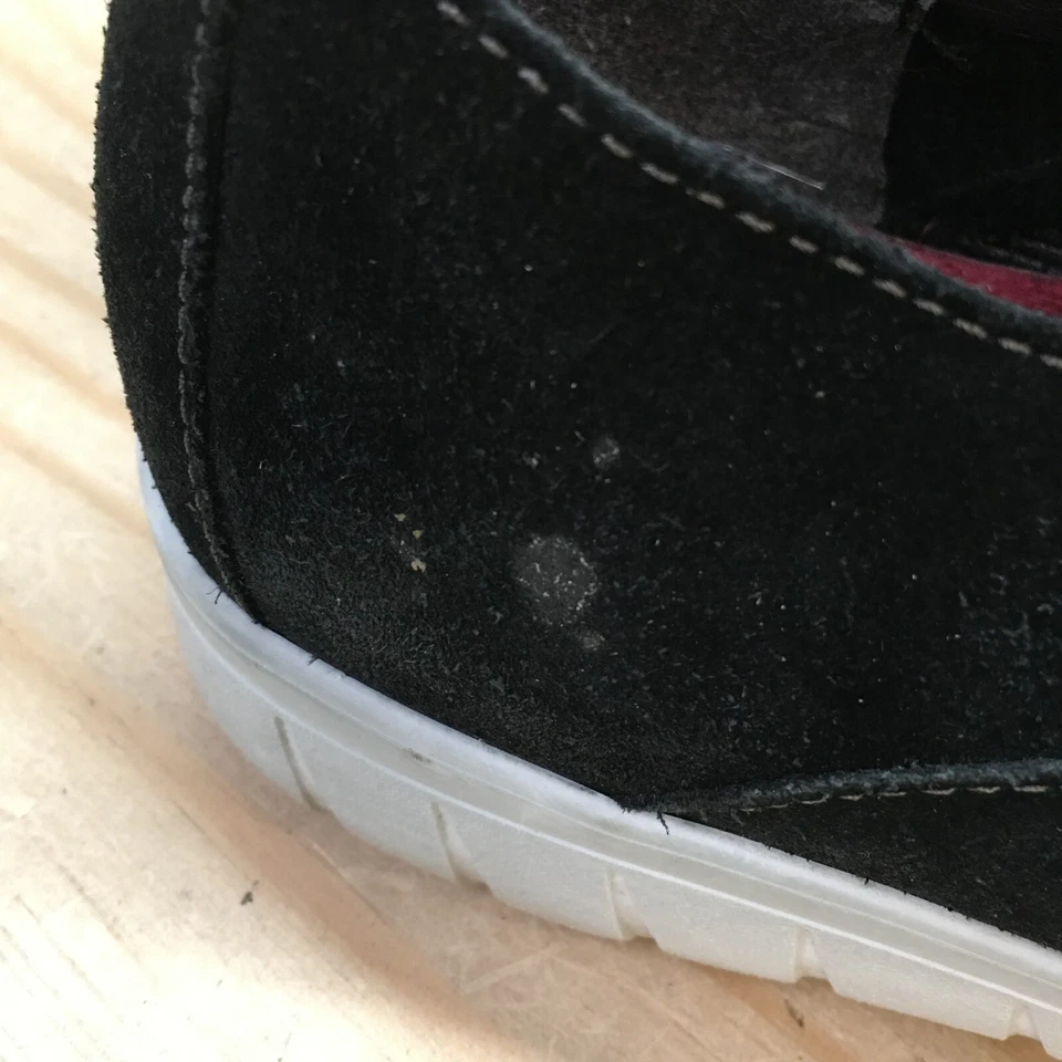 Munro 鞋女式 8.5 Wellesley Wingtip 牛津运动鞋黑色麂皮绒系带 — 第 3/4 张图片