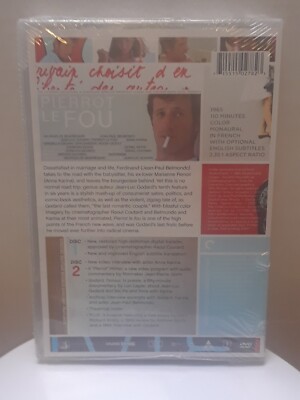 Godard's PIERROT LE FOU (Criterion 2-DVD Set, 1965); J P