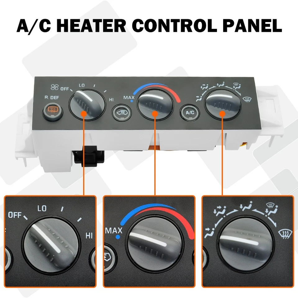 Interruptor de temperatura de la unidad de control del aire acondicionado del calentador 16240105 para Chevy Suburban Foto 4 de 4