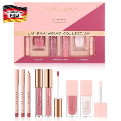 Lip Combo Set mit Lipliner & Plumper für voluminöse, matte & Gloss-Lippen