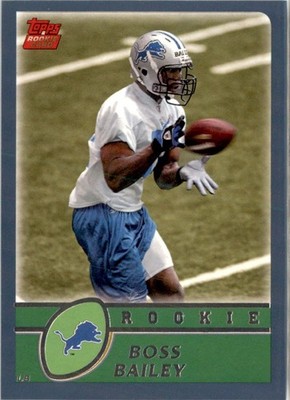 2003 Topps Boss Bailey RC Detroit Lions #335